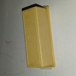 Vintage Tupperware butter holder dish harvest gold 636–3